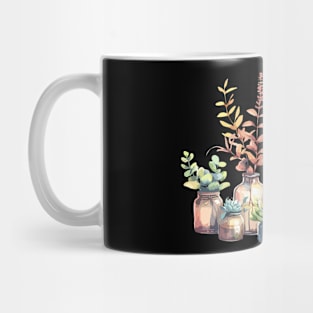 House Plants on Jars Mug